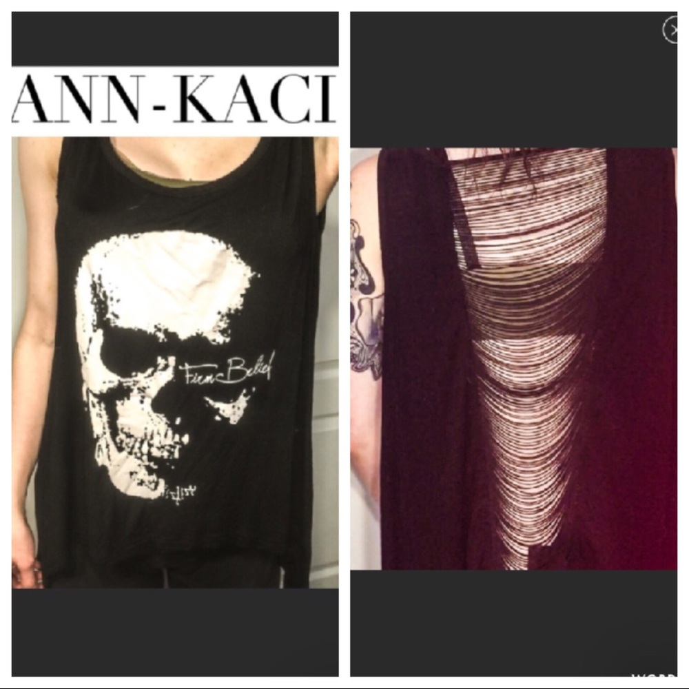 Anna-Kaci Skull Tank Open Back